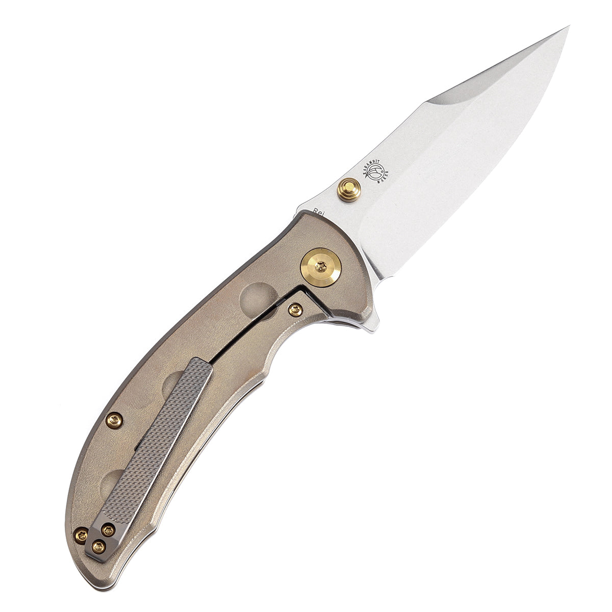 Kansept Rei CPM-20CV钢 钛合金柄 棕色 1260