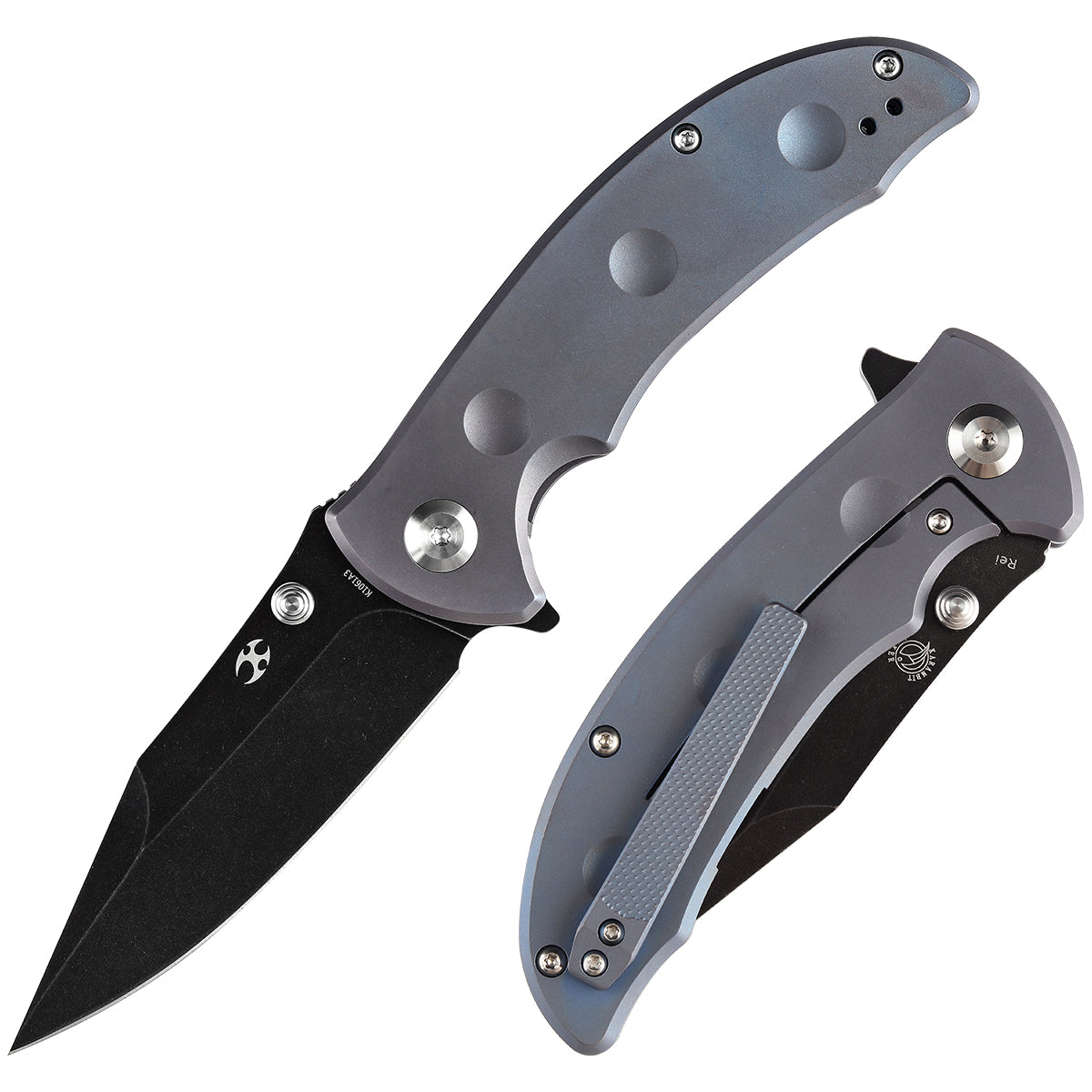 Kansept Rei CPM-20CV钢 钛合金柄 棕色 1180