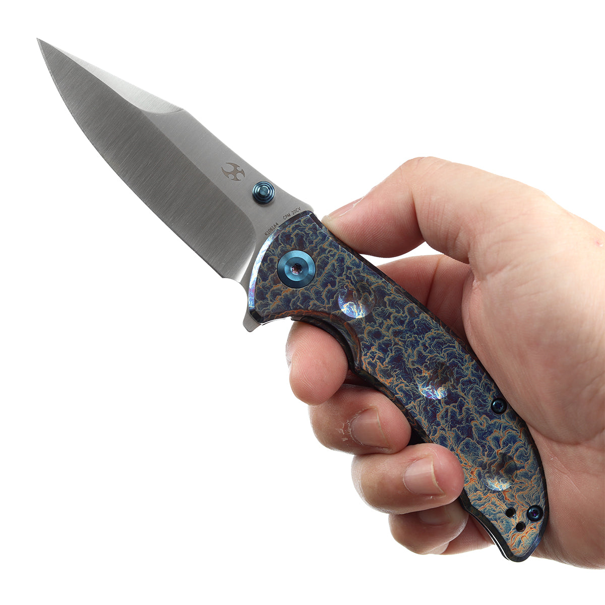 Kansept Rei CPM-20CV钢 钛合金柄 棕色 1360