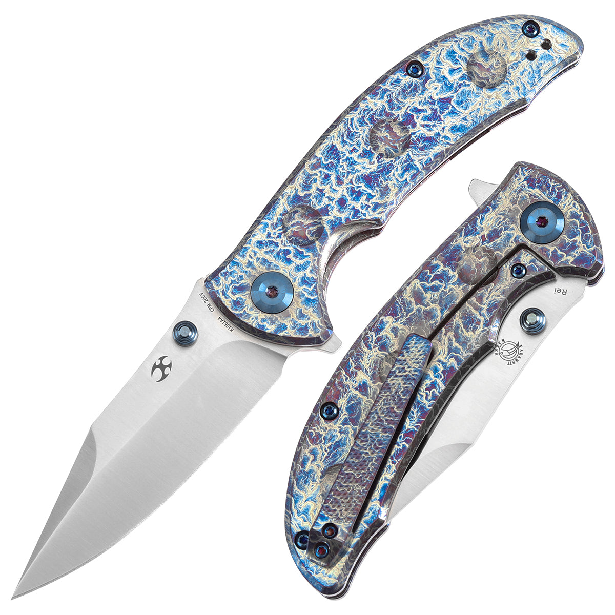 Kansept Rei CPM-20CV钢 钛合金柄 棕色 1360
