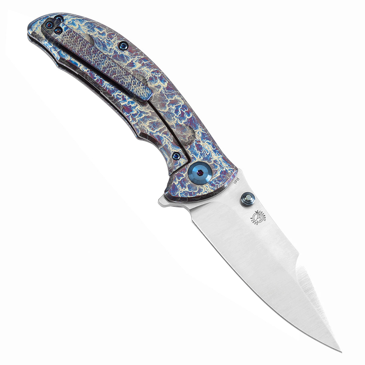 Kansept Rei CPM-20CV钢 钛合金柄 棕色 1360
