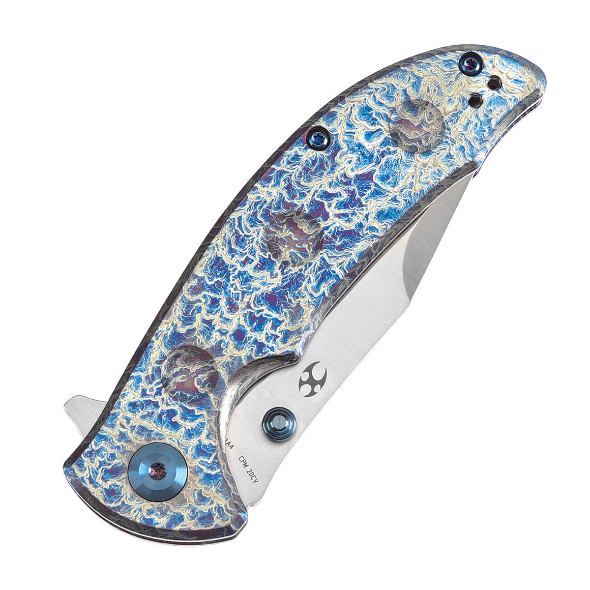 Kansept Rei CPM-20CV钢 钛合金柄 棕色 1360