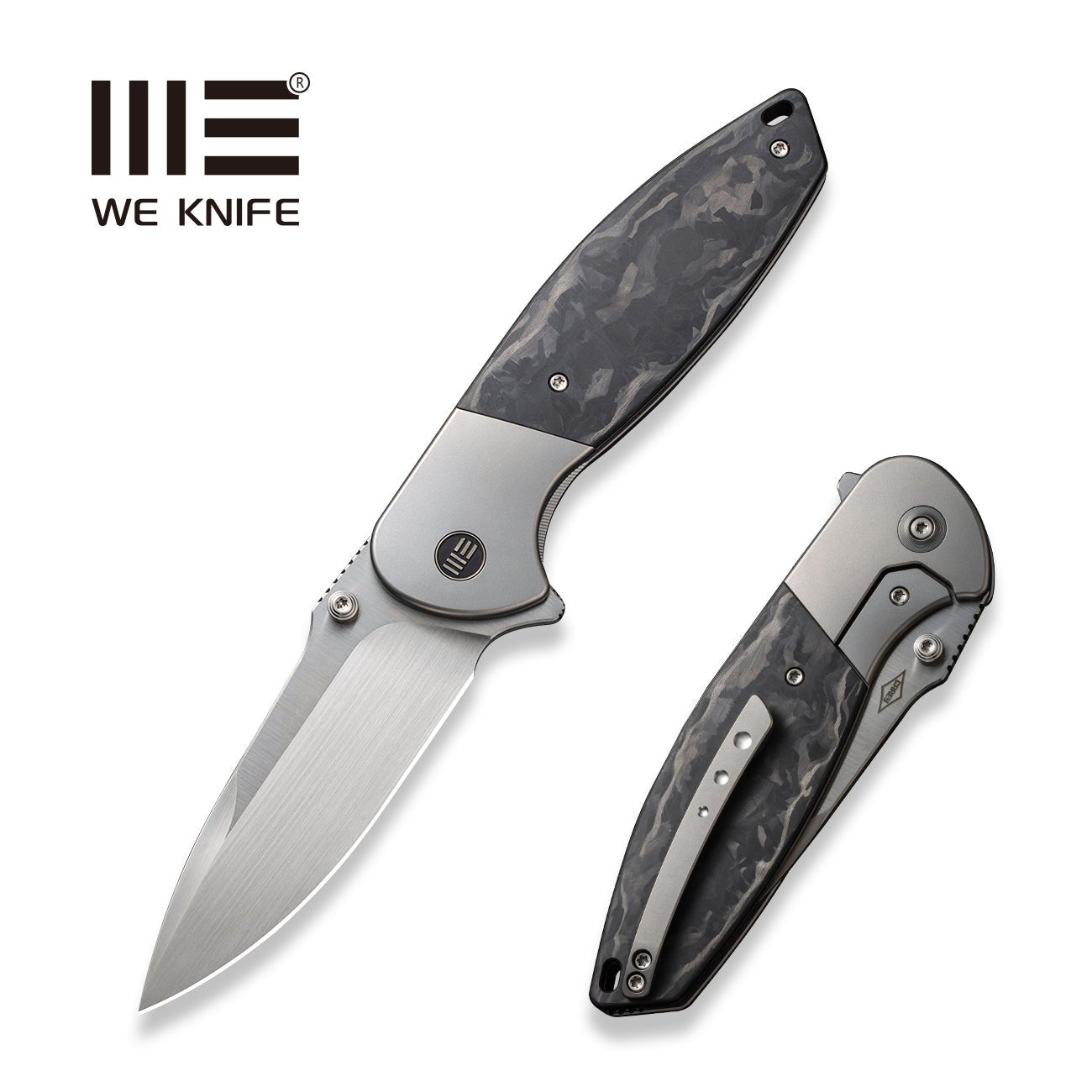 WEKNIFE Nitro OG CPM-20CV钢 钛+碳纤维柄 WE23035-1 黑色 2700
