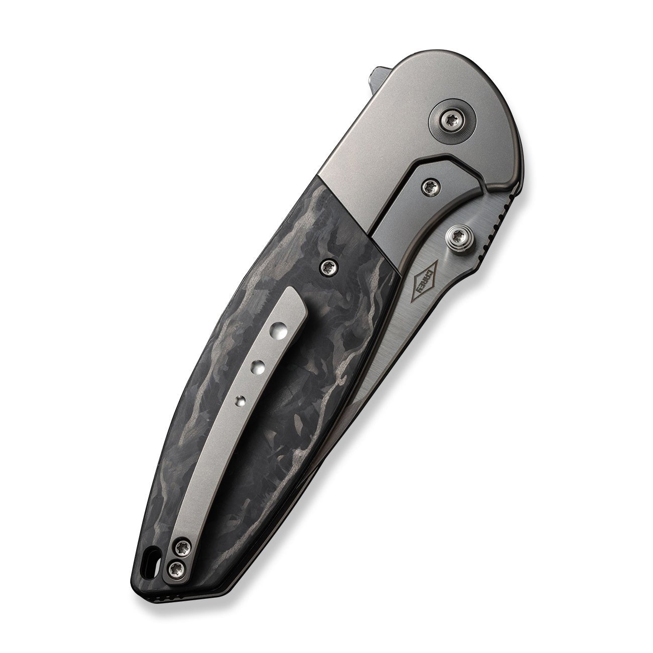 WEKNIFE Nitro OG CPM-20CV钢 钛+碳纤维柄 WE23035-1 黑色 2700