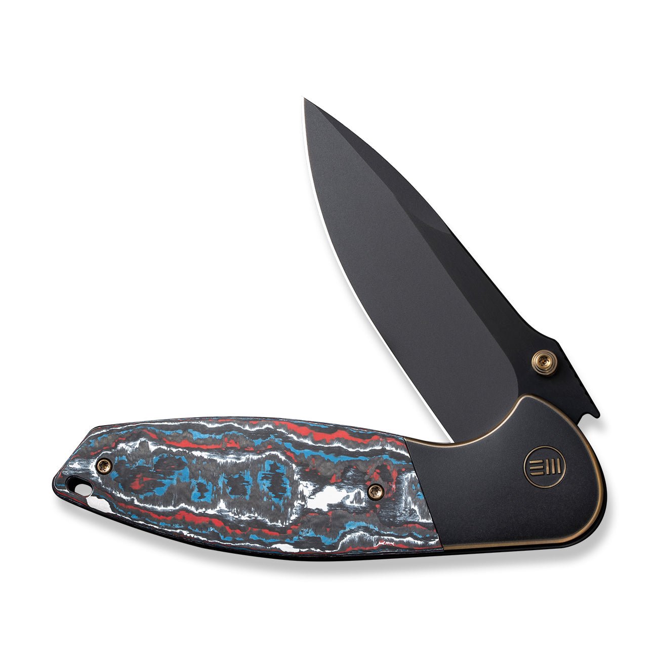 WEKNIFE Nitro OG CPM-20CV钢 钛+碳纤维柄 WE23035-4 炫彩 3176