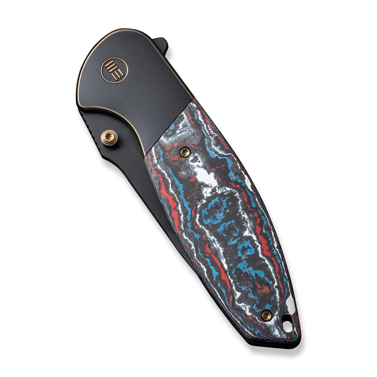 WEKNIFE Nitro OG CPM-20CV钢 钛+碳纤维柄 WE23035-4 炫彩 3176