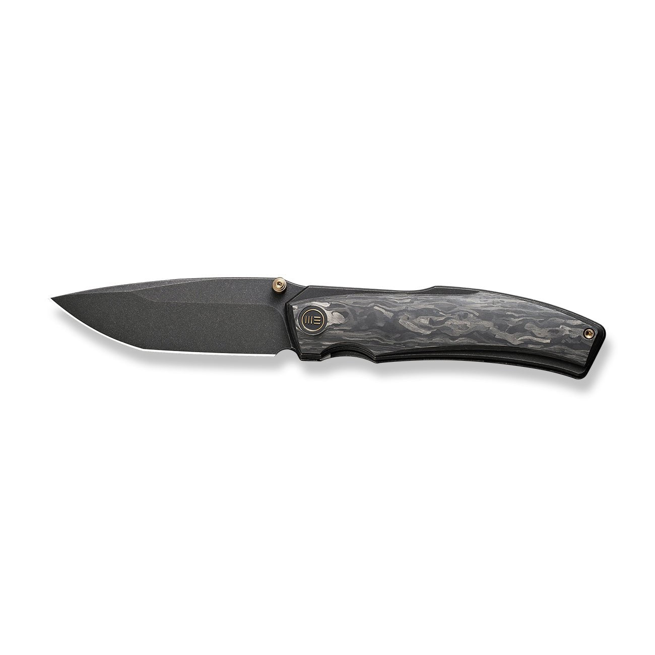 WEKNIFE Swordfin CPM-20CV钢 碳纤维手柄灰色钛内衬 WE23067-2 2146