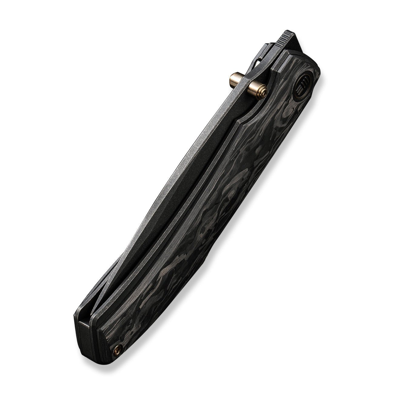 WEKNIFE Swordfin CPM-20CV钢 碳纤维手柄灰色钛内衬 WE23067-2 2146