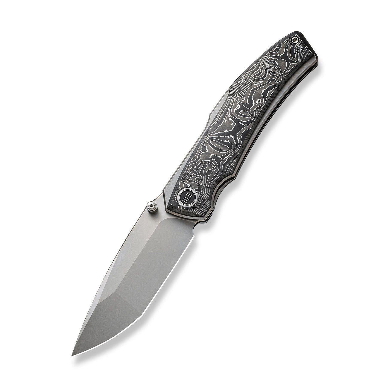 WEKNIFE Swordfin CPM-20CV钢 铝箔碳纤维手柄灰色钛内衬 WE23067-3 2227
