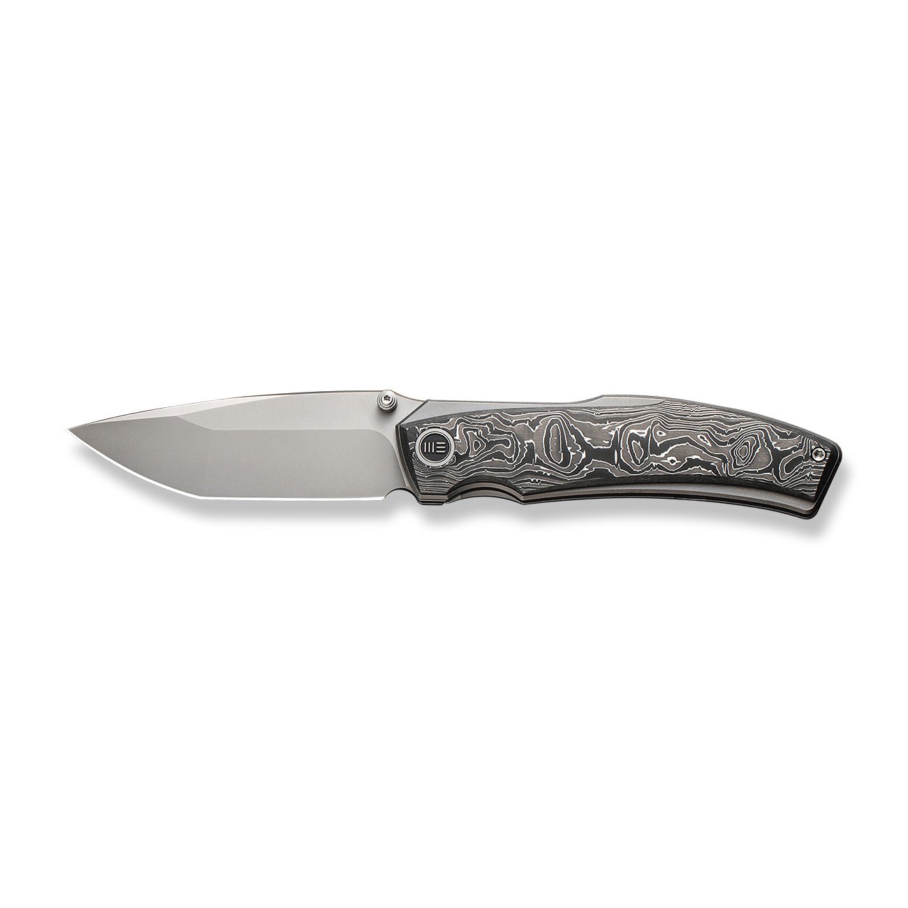 WEKNIFE Swordfin CPM-20CV钢 铝箔碳纤维手柄灰色钛内衬 WE23067-3 2227