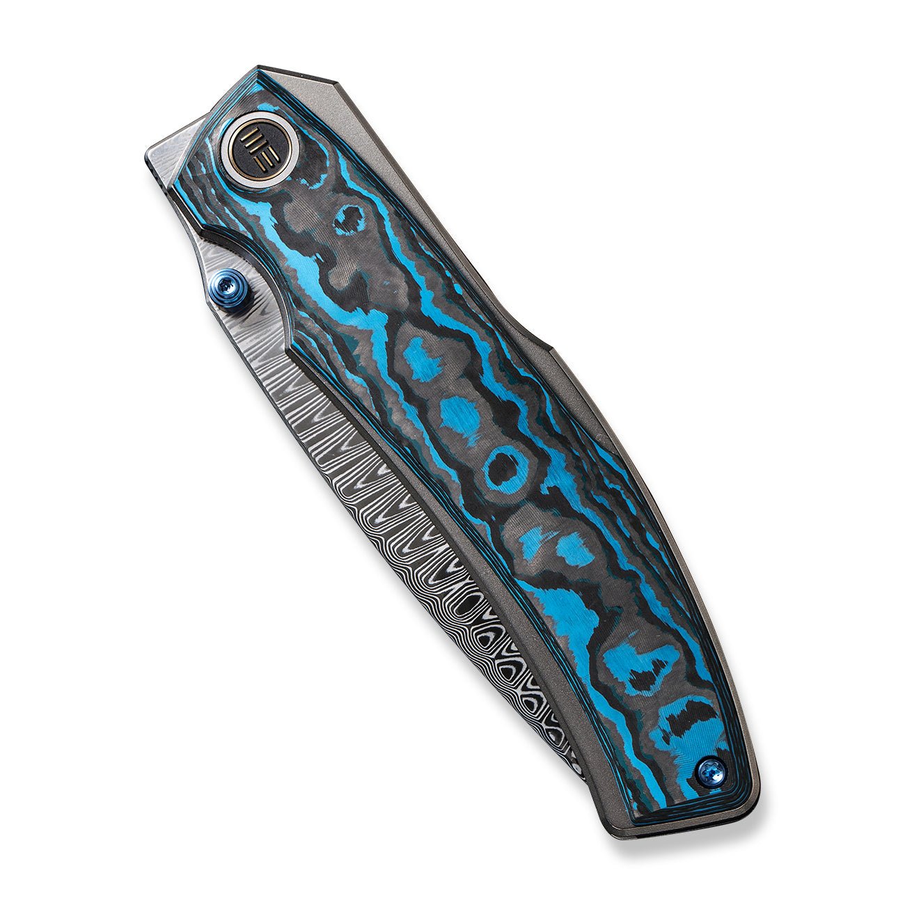 WEKNIFE Swordfin CPM-20CV钢 Arctic Storm Fat碳纤维手柄喷砂钛内衬 WE23067-DS1 5293