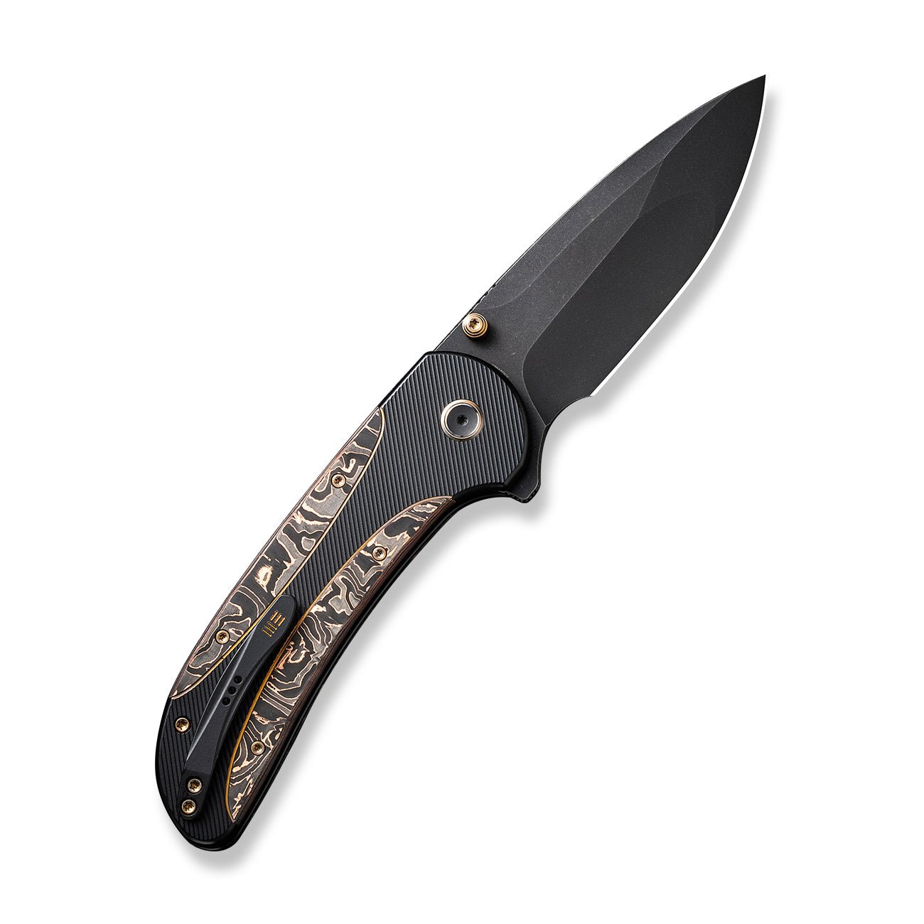 WEKNIFE Zizzit CPM-20CV钢 钛柄+铜箔碳纤维 WE23031-1 2482