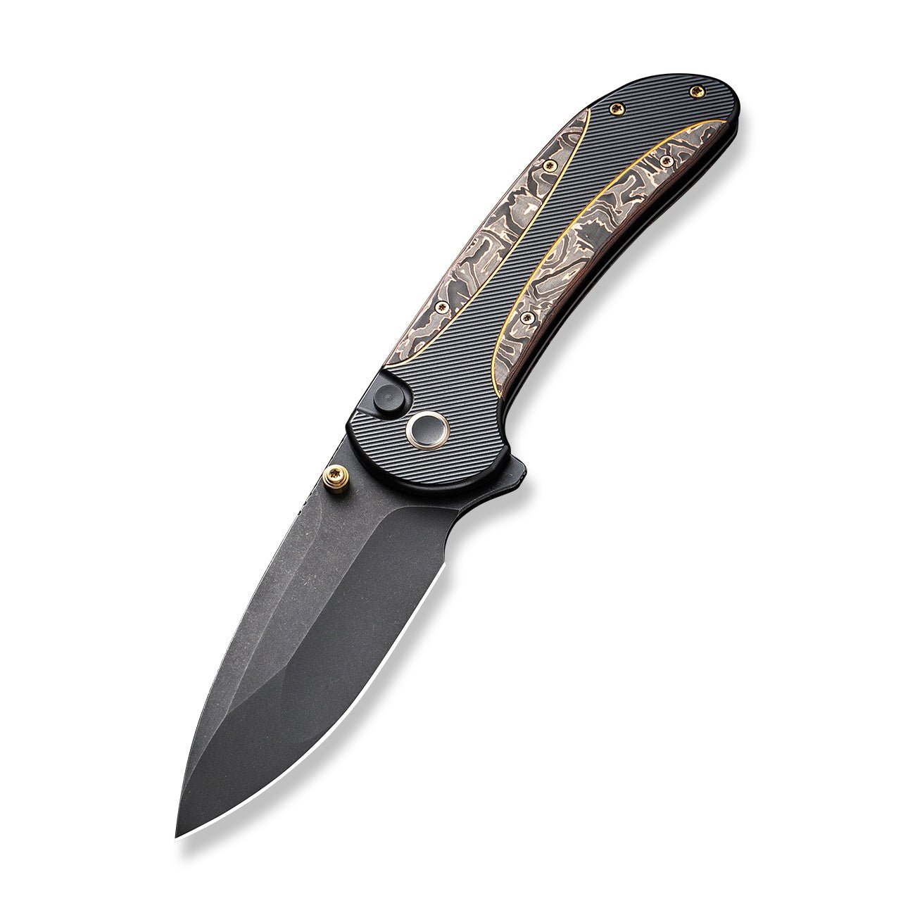 WEKNIFE Zizzit CPM-20CV钢 钛柄+铜箔碳纤维 WE23031-1 2482