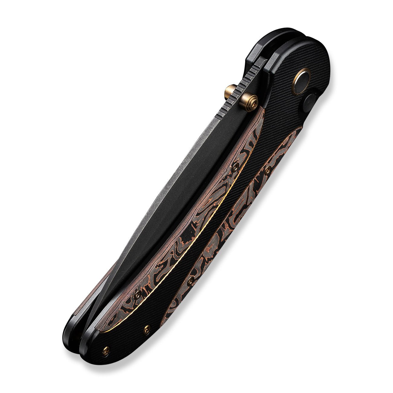 WEKNIFE Zizzit CPM-20CV钢 钛柄+铜箔碳纤维 WE23031-1 2482