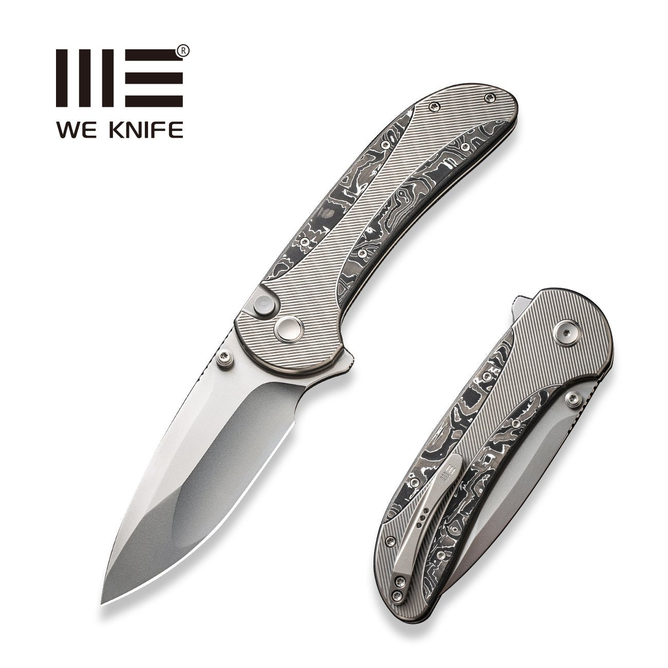 WEKNIFE Zizzit CPM-20CV钢 钛柄+铝箔碳纤维 WE23031-2 2665