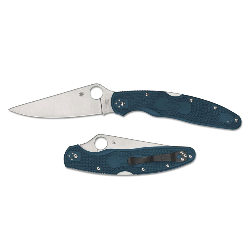 Spyderco Police 4 K390钢 FRN柄 C07FP4K390 蓝色 1350