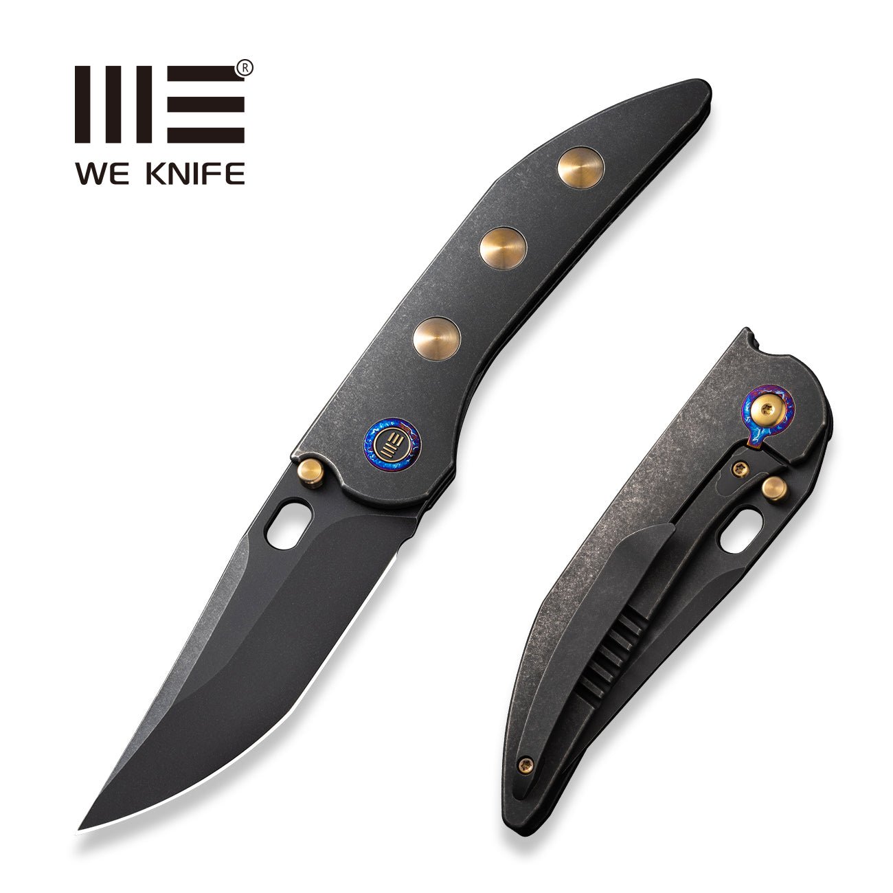 WEKNIFE Attor CPM-20CV钢 钛合金柄 WE23037-1 黑色 2960