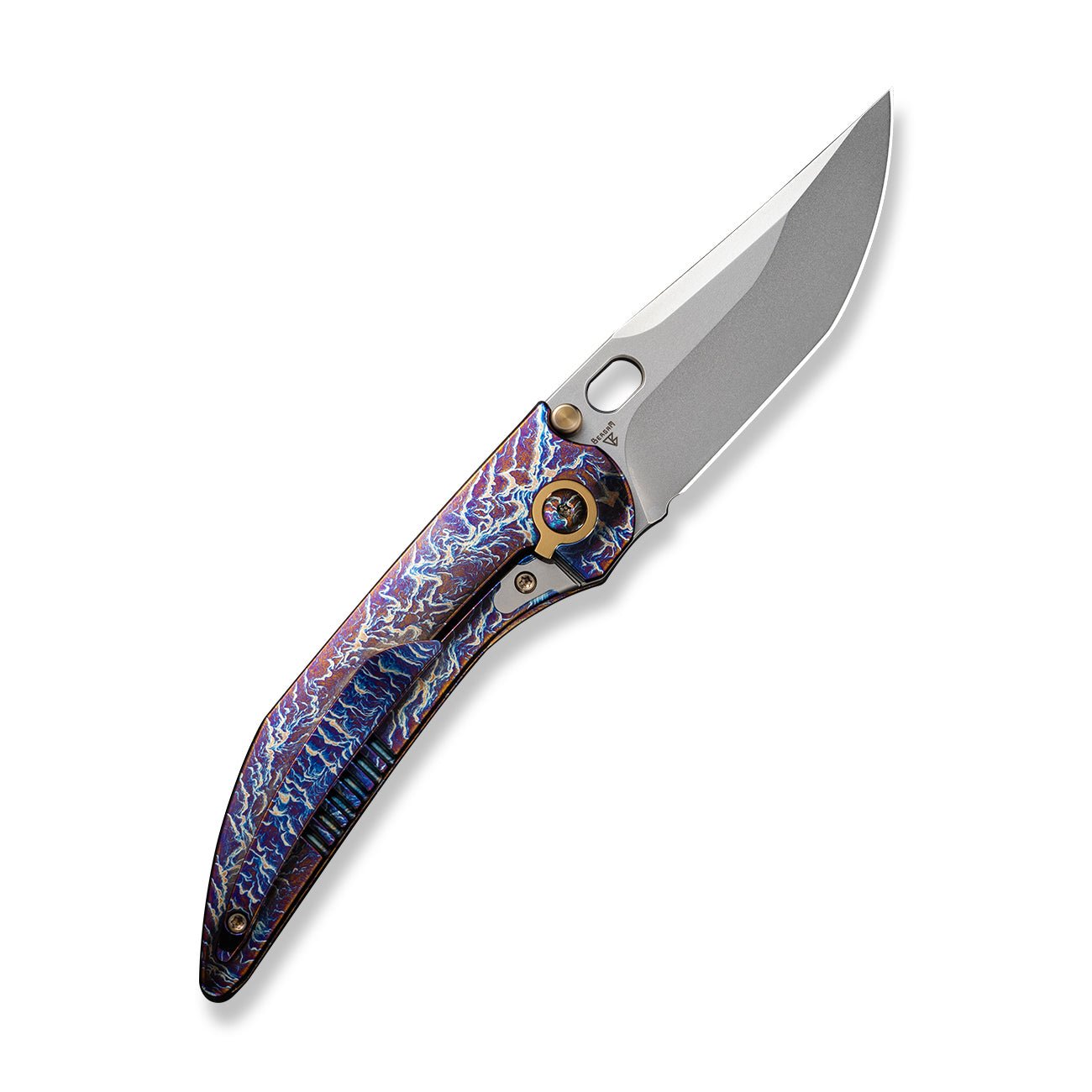 WEKNIFE Attor CPM-20CV钢 钛合金柄 WE23037-2 雷电纹 3160