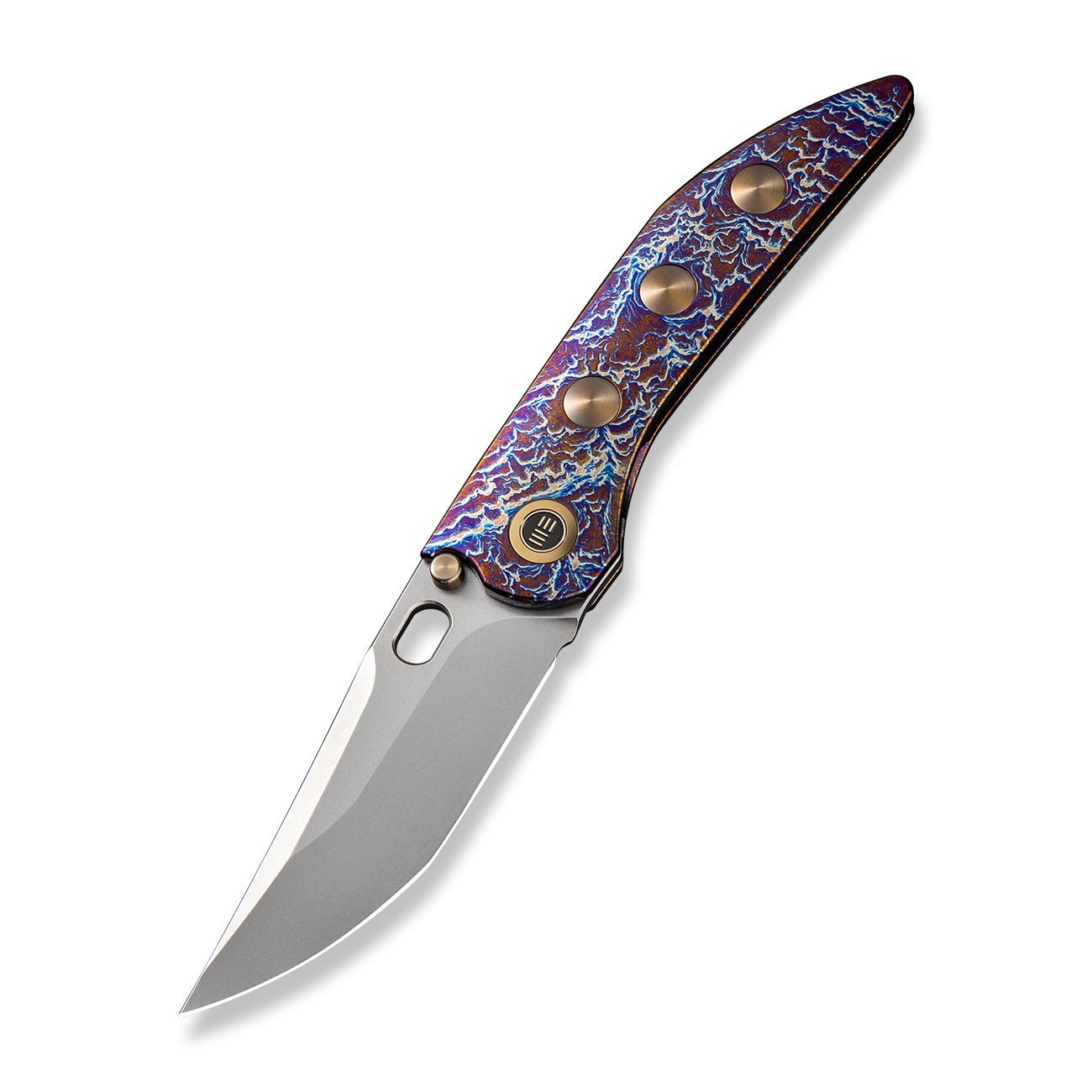 WEKNIFE Attor CPM-20CV钢 钛合金柄 WE23037-2 雷电纹 3160