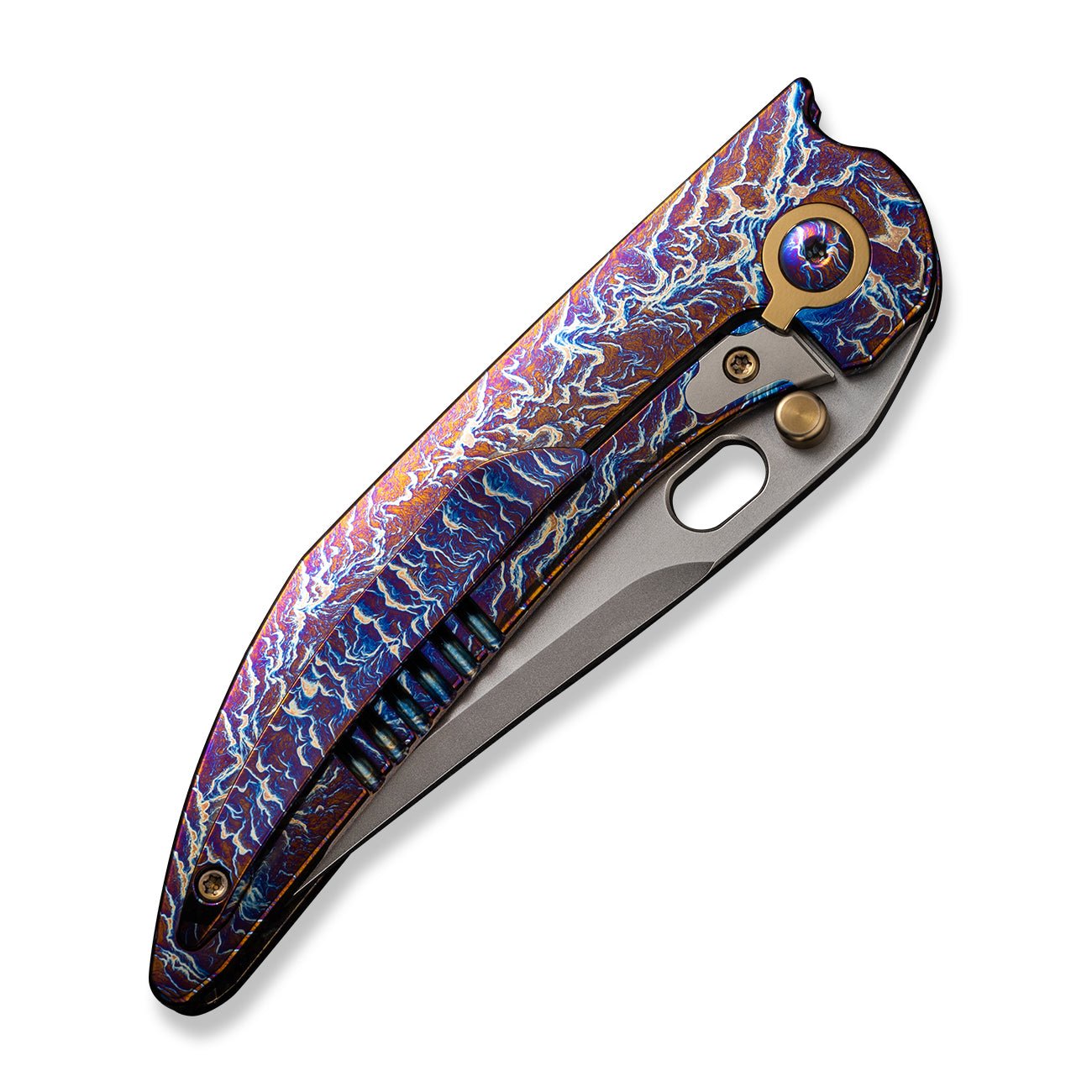 WEKNIFE Attor CPM-20CV钢 钛合金柄 WE23037-2 雷电纹 3160