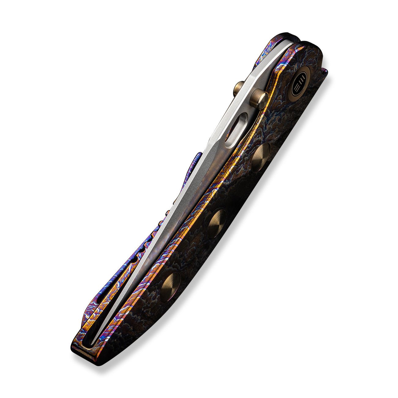 WEKNIFE Attor CPM-20CV钢 钛合金柄 WE23037-2 雷电纹 3160