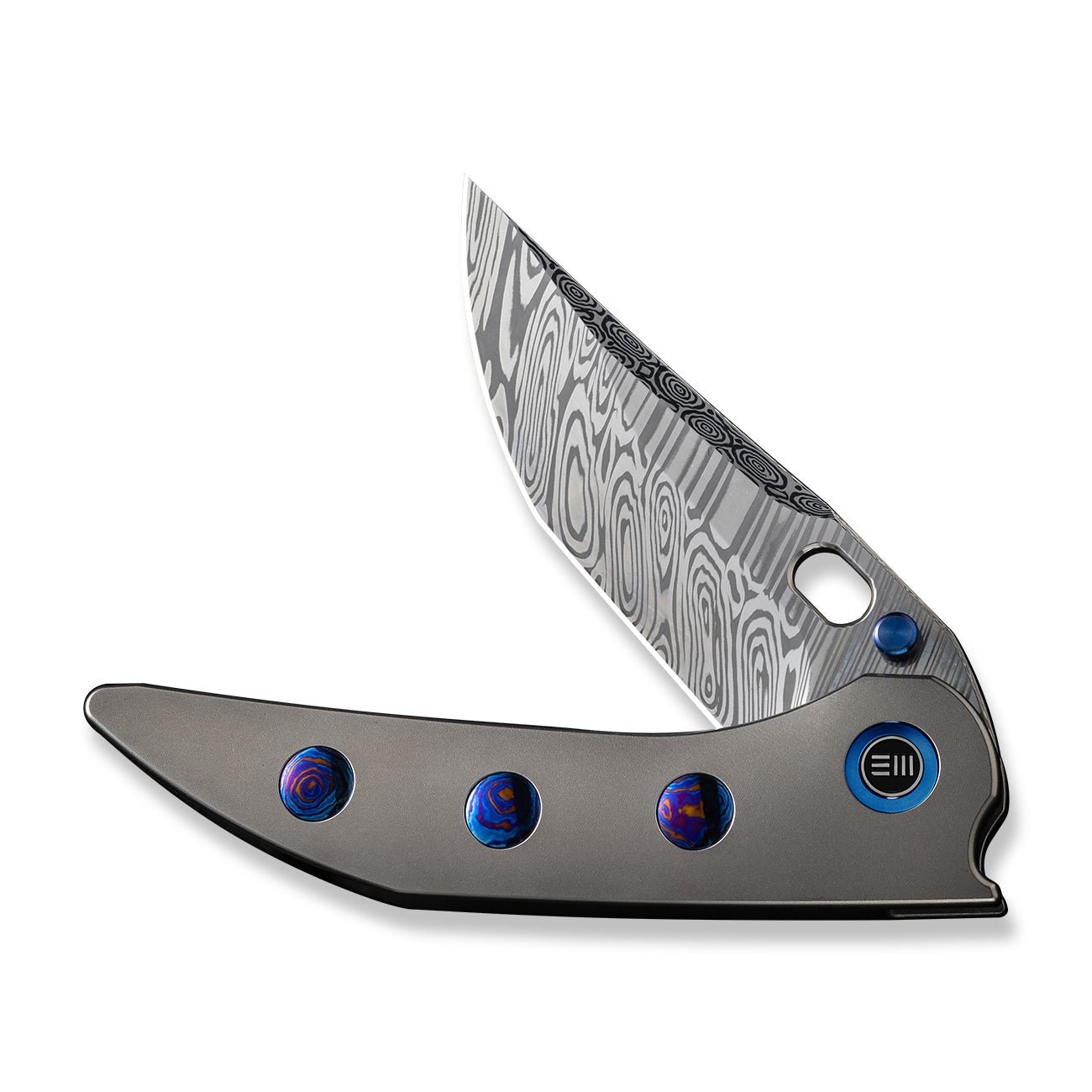 WEKNIFE Attor 大马士革钢 钛合金柄 WE23037-DS1 灰色 5380