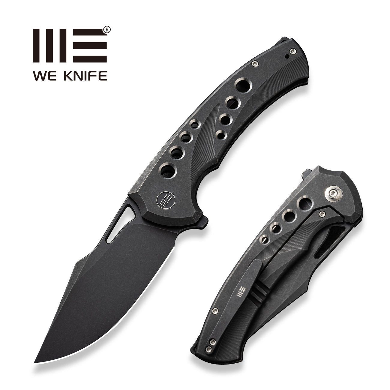 WEKNIFE Swiftfin CPM-20CV钢 钛合金柄 WE23051-1 黑色 2480