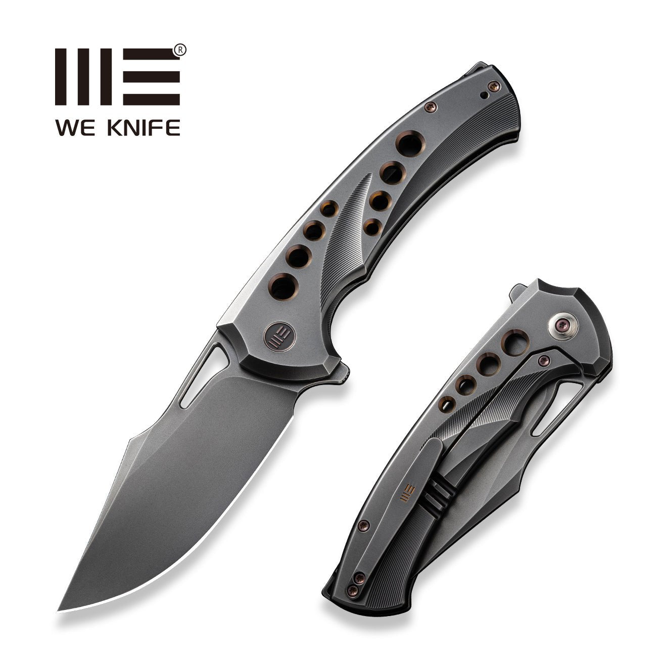 WEKNIFE Swiftfin CPM-20CV钢 钛合金柄 WE23051-3 灰色 2700