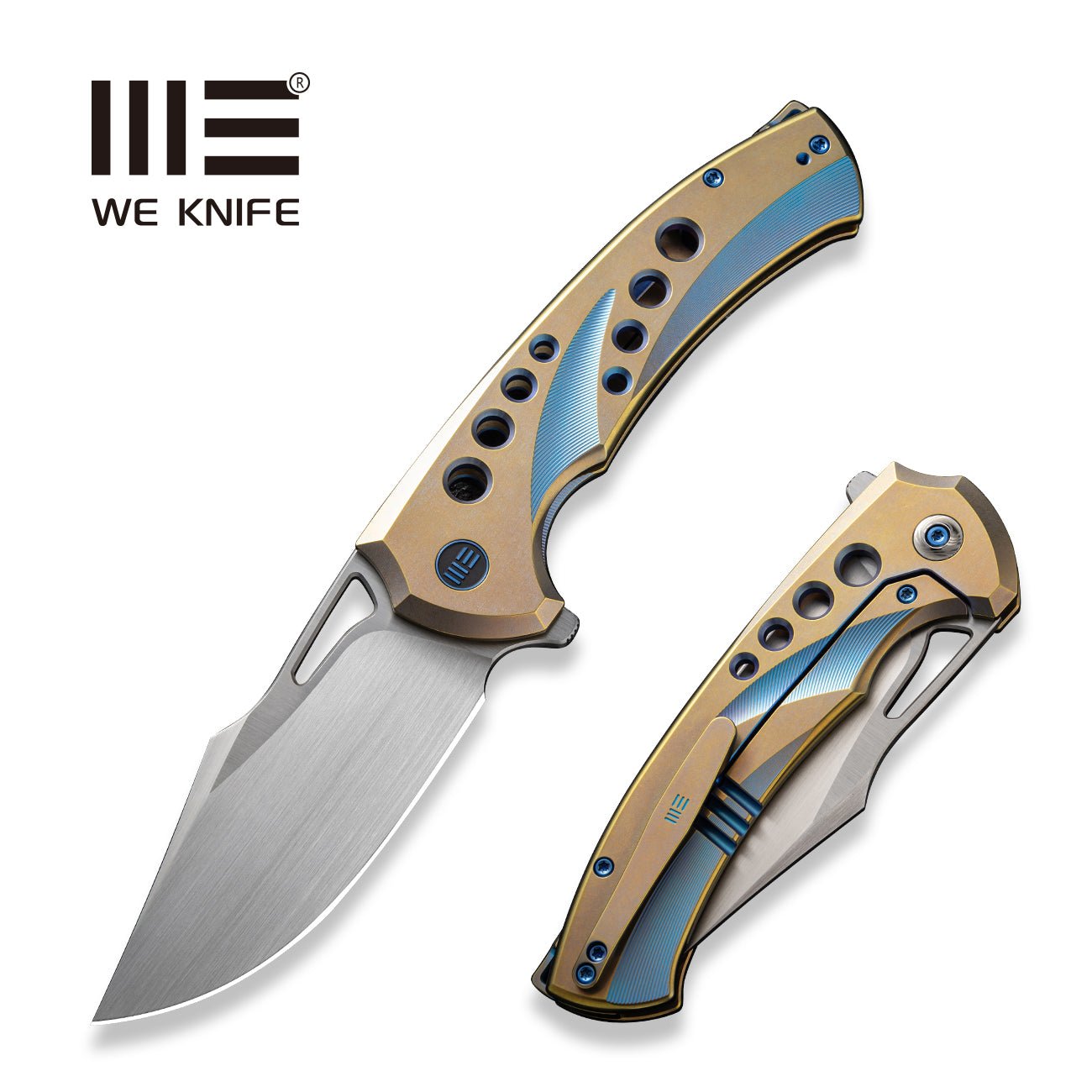 WEKNIFE Swiftfin CPM-20CV钢 钛合金柄 WE23051-4 古铜色 2480