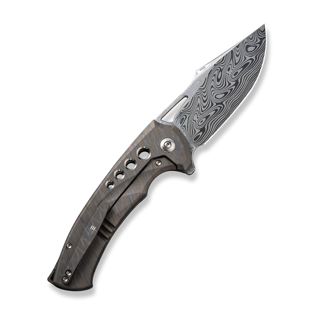 WEKNIFE Swiftfin CPM-20CV钢 钛合金柄 WE23051-DS1 火焰纹 5980