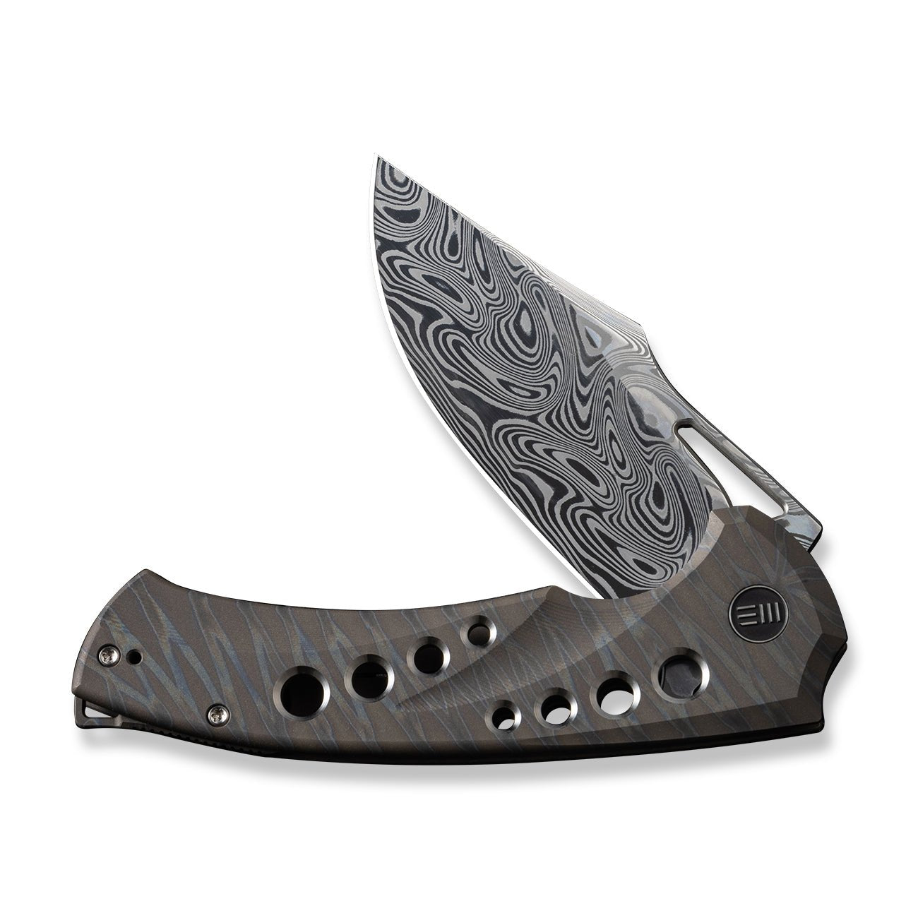 WEKNIFE Swiftfin CPM-20CV钢 钛合金柄 WE23051-DS1 火焰纹 5980