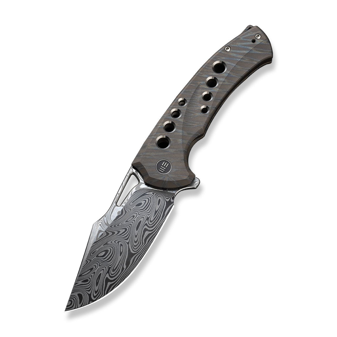 WEKNIFE Swiftfin CPM-20CV钢 钛合金柄 WE23051-DS1 火焰纹 5980