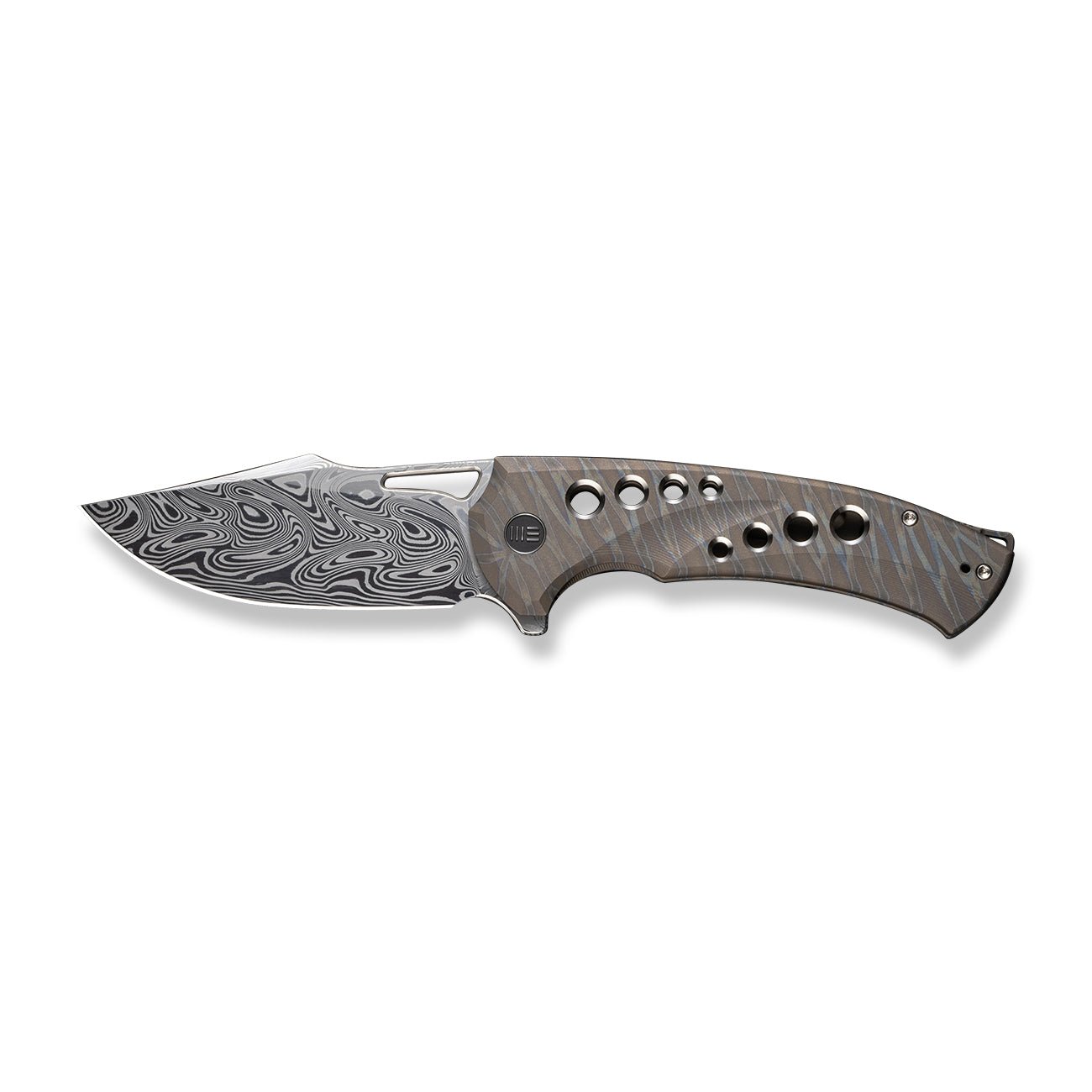 WEKNIFE Swiftfin CPM-20CV钢 钛合金柄 WE23051-DS1 火焰纹 5980