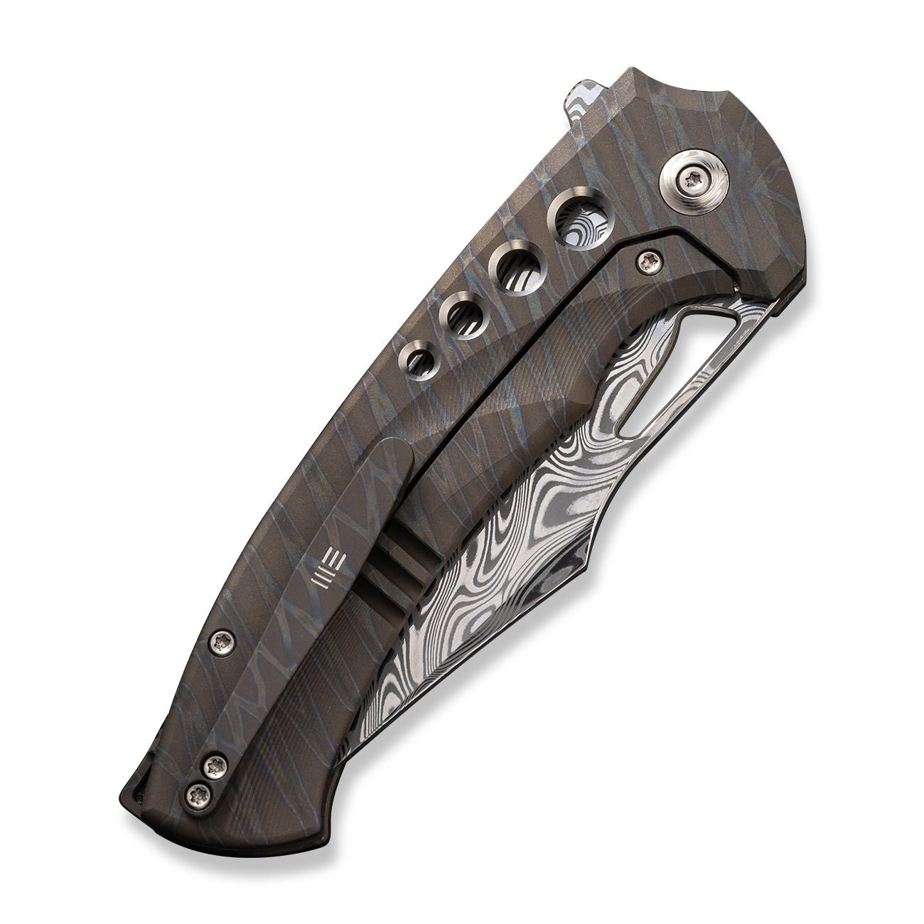 WEKNIFE Swiftfin CPM-20CV钢 钛合金柄 WE23051-DS1 火焰纹 5980