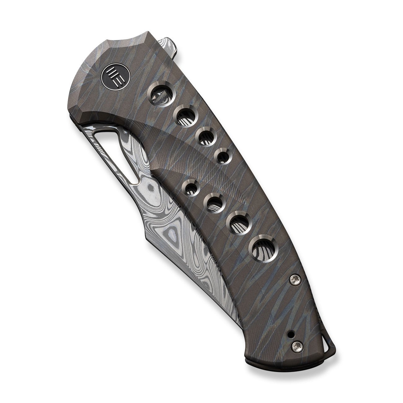 WEKNIFE Swiftfin CPM-20CV钢 钛合金柄 WE23051-DS1 火焰纹 5980