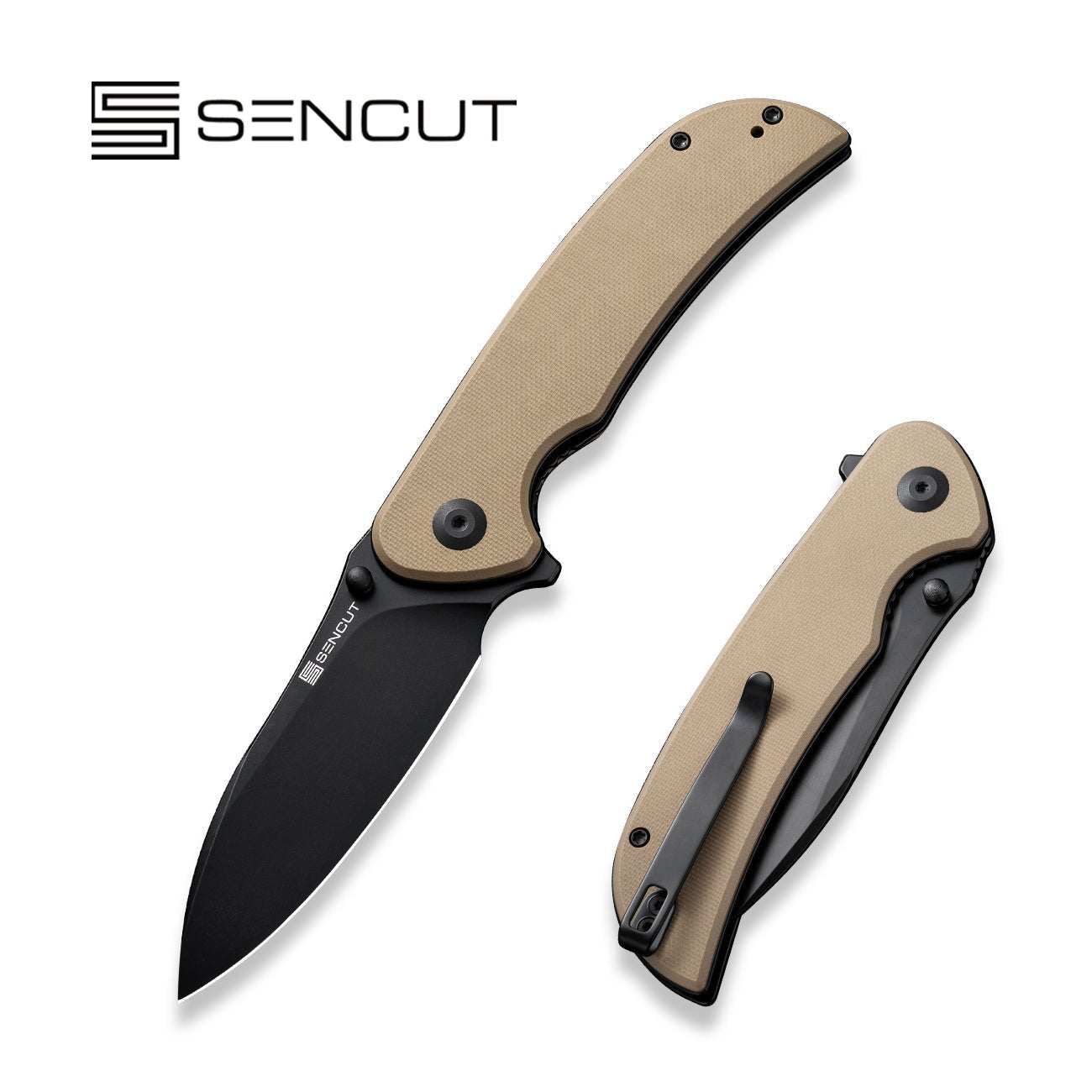 SENCUT Borzam 9Cr18MoV钢 G10手柄 S23077-2 棕色 335