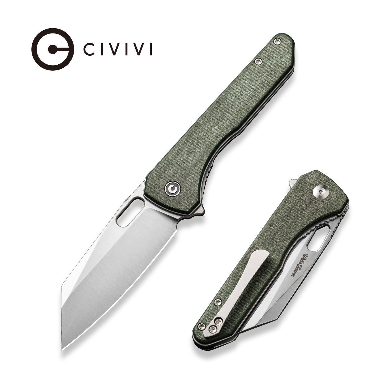 CIVIVI Nugz 14C28N钢 G10柄 C23060-2 绿色 498