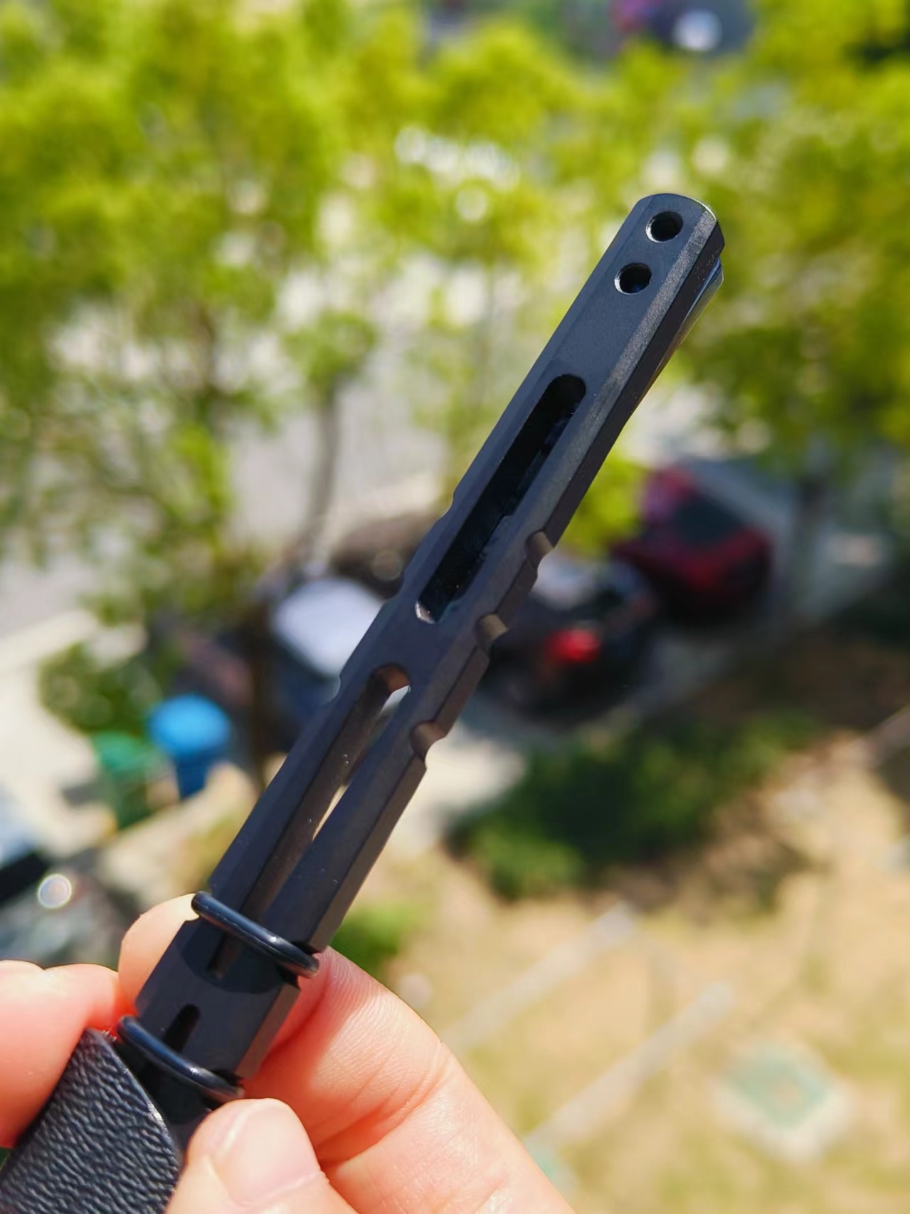 【售完】AmslerTools 美国阿姆勒斯飓风剃刀 154CM 钛马背夹 原价2380 特价1800