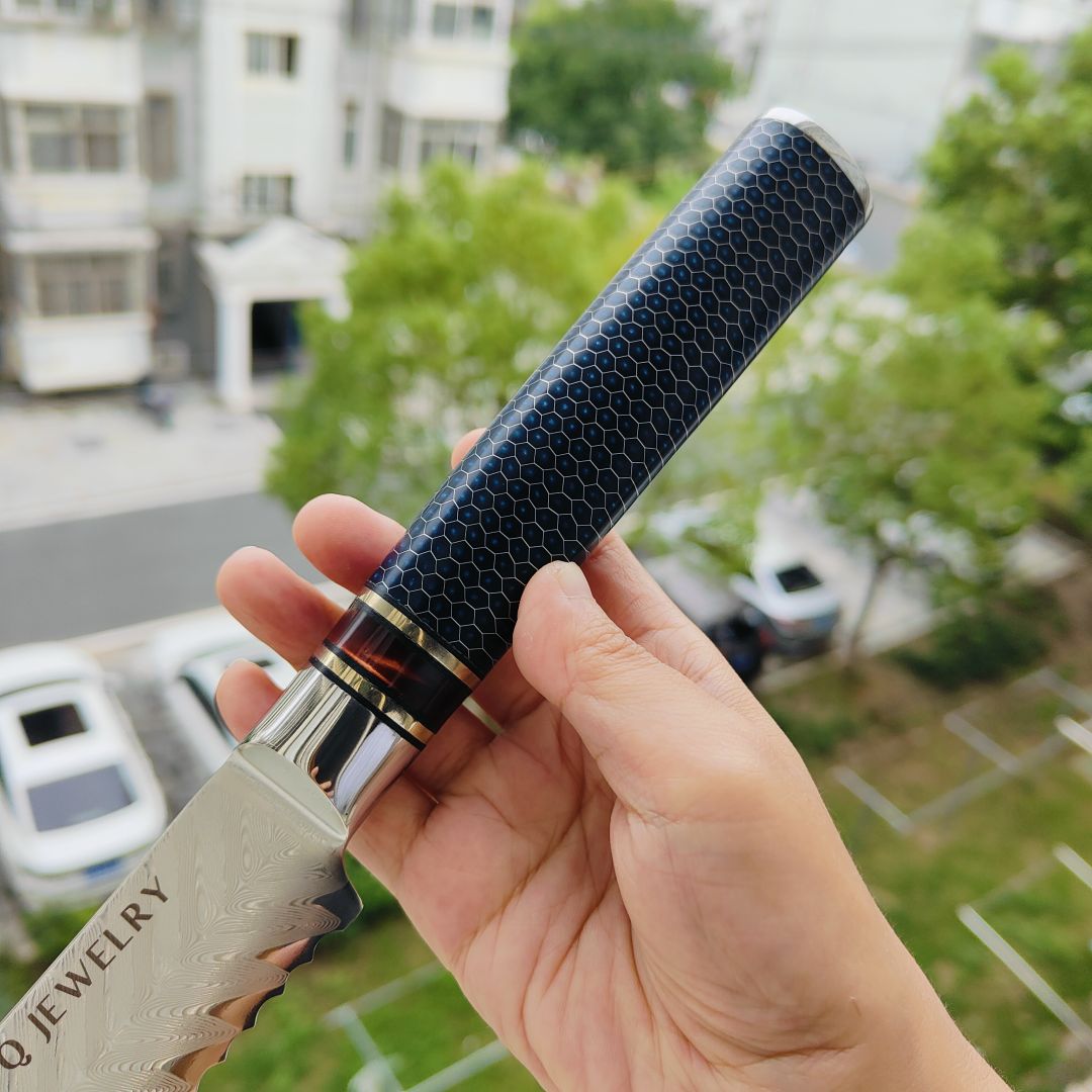 【售完】DYQ JEWELRY 大马士革钢面包刀 原价368 特价128
