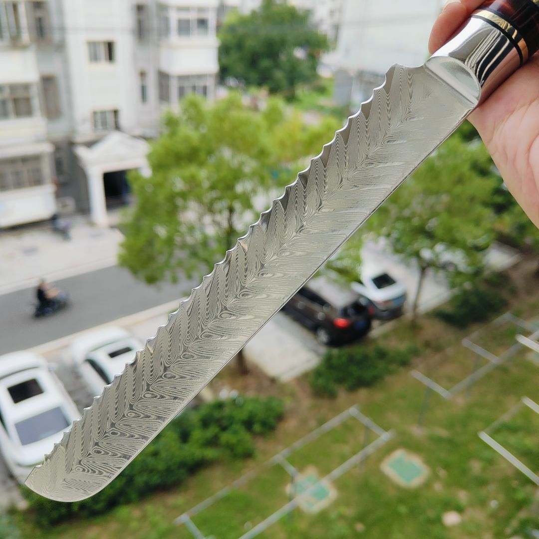 【售完】DYQ JEWELRY 大马士革钢面包刀 原价368 特价128