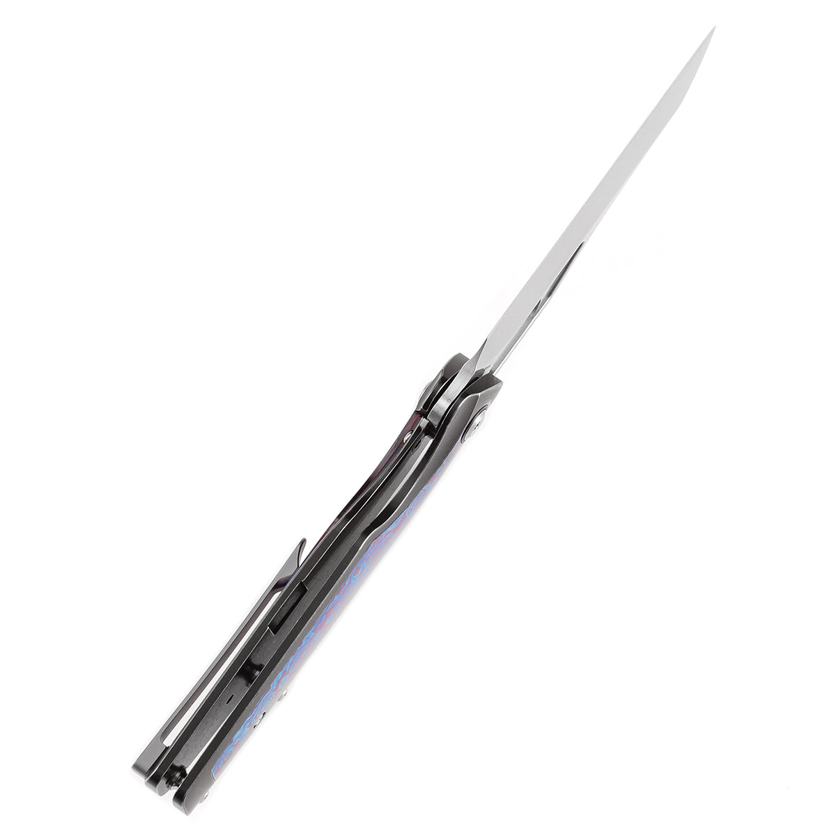 Kansept Knives Tuckamore CPM-20CV钢 钛柄+钛马士革 K1052A6 黑色 2600
