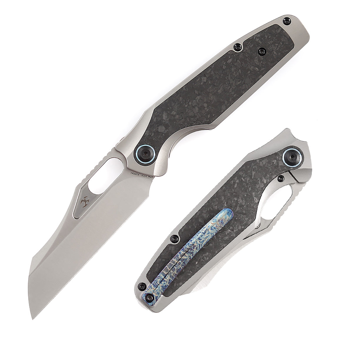 Kansept Knives Tuckamore 大马士革钢 钛柄+碳纤维 K1052A5 钛色 1780