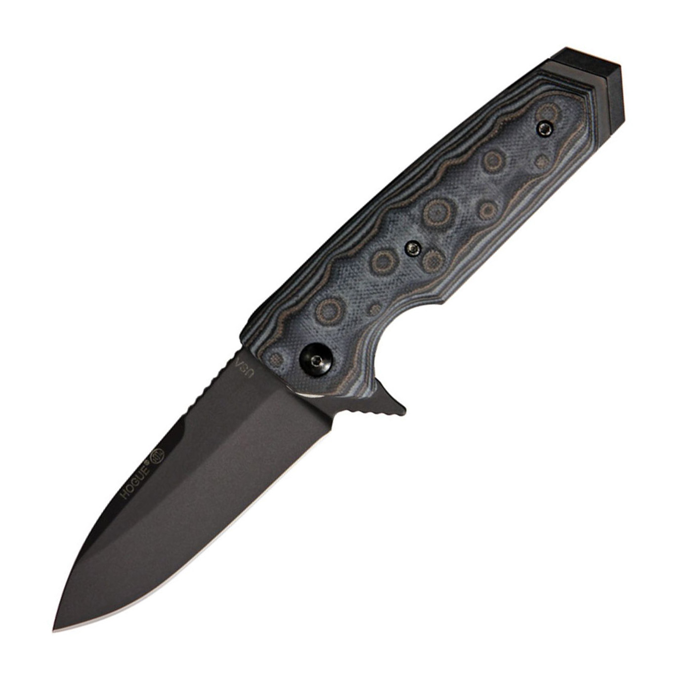 Hogue EX02 154CM钢 G10柄 34239 G10大马士革钢纹 1600