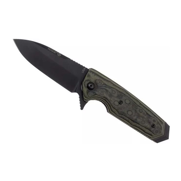 Hogue EX02 154CM钢 G10柄 34238 G10大马士革钢纹 1600