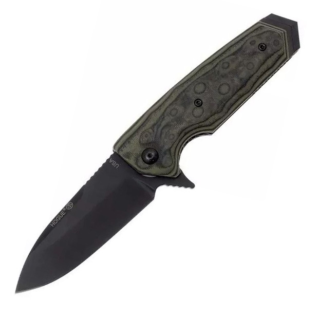 Hogue EX02 154CM钢 G10柄 34238 G10大马士革钢纹 1600