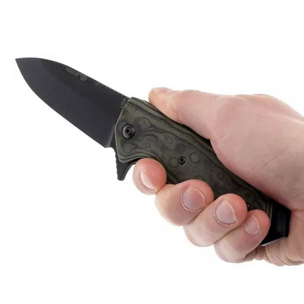 Hogue EX02 154CM钢 G10柄 34238 G10大马士革钢纹 1600