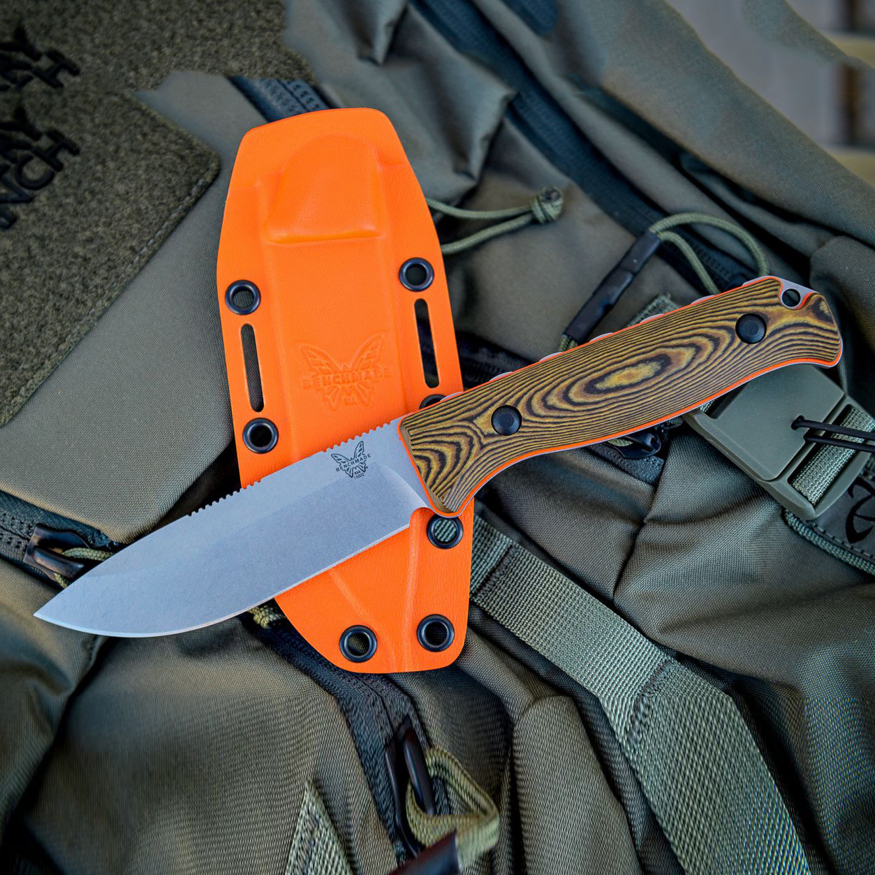 Benchmade HUNT CPM-S90V钢 G10柄 15002-1 木纹 1960