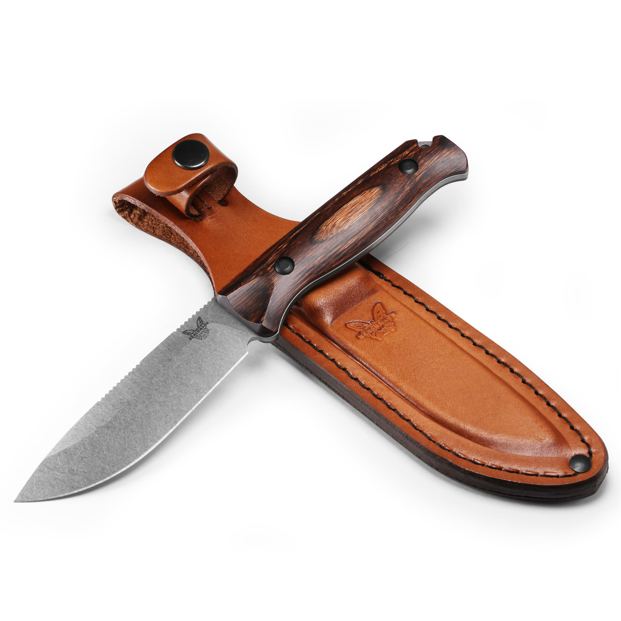 Benchmade CPM-S30V钢 稳定木柄 15002 木纹 1540