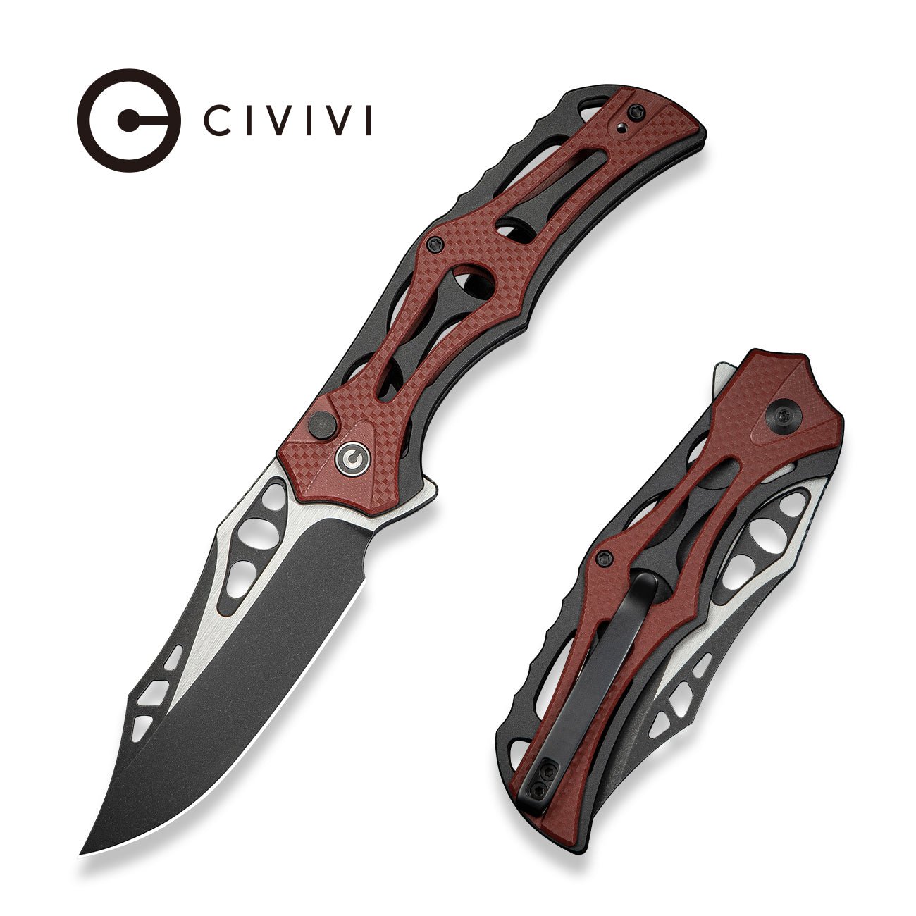 CIVIVI Biophase Nitro-V钢 铝+G10柄 C23083C-1 红色 680