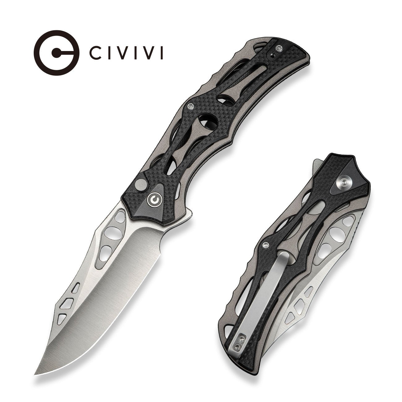 CIVIVI Biophase Nitro-V钢 铝+G10柄 C23083C-3 黑色 680